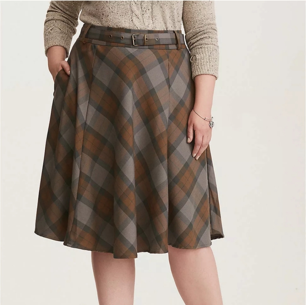 Outlander torrid hot topic plaid tartan skirt 14